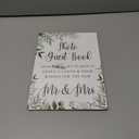 Toctose 8x11 Inch Wooden Wedding Signs for Ceremony and Reception, Rustic Vintage Photo Guest Book Sign with Stand