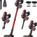 Cordless Vacuum Cleaner, 500W 45Kpa 60Mins Stick Vacuum Cleaner for Home, Self-Standing Vacuum with 1.5L Dust Cup and HEPA Filter, Anti-Tangle Brush for Hardwood Floors, Carpets, and Pet Hair