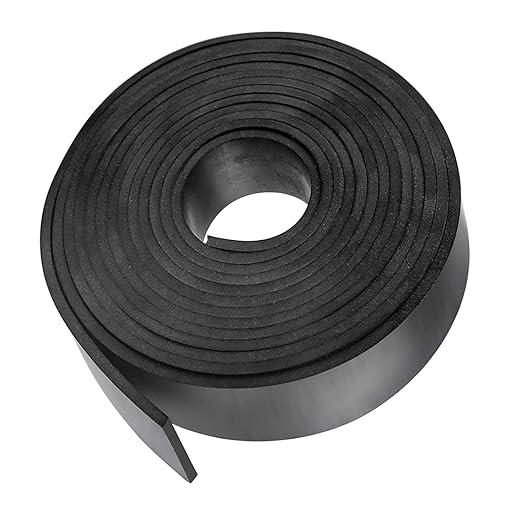 Neoprene Rubber Strip Roll,12" Wide 48" Long by 1/8"(.125)" Thick, Easy Cut Solid Neoprene Rubber Sheet for DIY Gaskets, Pads, Seals, Crafts, Flooring, Weather Stripping, Anti-Slip, Leveling
