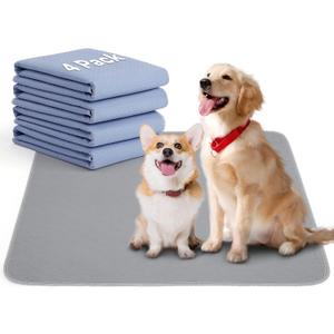 4 Pack 36" x 38" Washable Puppy Pads - Leakproof Quick Drying Pee Pads for Dogs, Reusable Pet Training Pads, Anti-Slip Floor Mat for Dogs, Cats, Bunny, Seniors Bed Pad