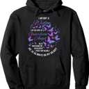 Widow Shirt, Grief To Husband, Husband Is My Guardian Angel Pullover Hoodie (Small, Black)