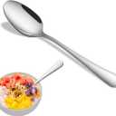 2-Piece 6.7 Inches Stainless Steel Tea Spoon,Durable Dishwasher Safe Teaspoons,Silverware Dessert Spoons For Kitchen,Small Spoons For Restaurant,Hotel