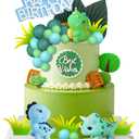 26 PCS Dinosaur Cake Toppers Cute Dinosaur Cake Decorations with Balls for Birthday Party Boy Girl Baby Shower Dinosaur Theme Party