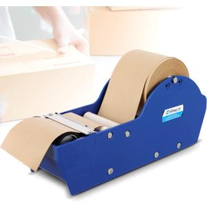 Water-Activated Tape Dispenser, Manual Kraft Gum Tape Dispenser, Width Adjustable 1.18-3.15", Light Weight & Portable Packing Tape Dispenser Set, Blue
