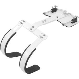 ARTIBETTER Snare Drum Carrier Adjustable Snare Drum Shoulder Strap Harness Backing Frame Percussion Instrument Supplies White