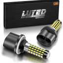 LUYED 880 LED Fog Lights Bulb 400% Brightness 886 890 892 893 LED Bulb with Projector for DRL or Fog Lights,Xenon White,Pack of 2