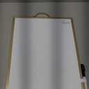MaxGear Small White Board Dry Erase Board for Wall, Golden Aluminum Alloy Frame 16"x12" Hanging Whiteboard, Portable Double-Sided Magnetic Whiteboard for Students, Planning, Drawing, Memo