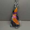 Spooktacular Creations Girls Light Up Witch Costume, Kids Witch Costume with Hat and Broom for Toddler Halloween Dress Party (Toddler(3-4 yrs), Orange)