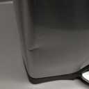 simplehuman Rectangular Dual Compartment Recycling Kitchen Step Trash Can, 46 Liter, Brushed Stainless Steel
