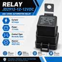 2 Pack 882751A1 Power Trim Tilt Relay for Mecury Mariner Force 20-300 HP Outboard and Johnson Evinrude OMC Sterndrive 5 5.8 Models 12V AZ973-1C-12DC4 3854138