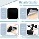 Self Adhesive Felt Fabric, 130''L x 17''W Soft Black Velvet Drawer Liner Roll, DIY Velvet Fabric Peel and Stick Felt Arts Crafts Tape for Jewelry Box, Cup Mats, Picture Frames, Chair Legs