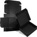 ZBEIVAN 10x8x3 Black Small Shipping Boxes, 30 Packs Corrugated Cardboard Mailer Boxes for Packaging Small Business Mailing Gifts Wrap Boxes with Lids