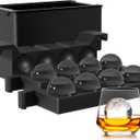 Clear Ice Ball Maker for Whiskey: FDDBI Circle Ice Cube Tray Make 2Inch Ice Sphere - Clear Ice Cube Maker for Old Fashioned Bourbon Whisky