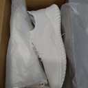 ATHMILE Womens Walking Shoes Lightweight Men Tennis Shoes Slip On Memory Foam Casual Sneakers for Gym Travel Work Outdoor Road (White)