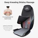 Snailax Neck and Back Massager with Heat, Massage Chair Pad Back Massager for Pain Relief Deep Tissue Chair Massage Pad with 10 Deep Kneading Nodes for Office Home, Gifts for Dad,Mom