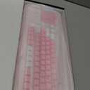 AULA 99 Key Keyboard, Wireless Gaming Keyboard Bluetooth Computer Keyboards Creamy Cute with Number Pad RGB Backlit Tri-Mode BT/2.4GHz/USB-C - Pink