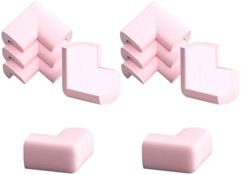20-30 pcs Table Corner Anti-Collision Corner, Soft Table Corner Protective Cover self-Adhesive Baby Anti-Collision Sharp Edge Furniture Corner Protector (Pink)