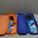 Kids Fishing Pole, Telescopic Fishing Rod, Toddler Collapsible Fishing Rod and Reel Combo with Tackle Box, Fishing Line, Bobber, and Soft Lures for Boy, Girl, Youth, Beginner, Over 4 Years Old (blue+orange)