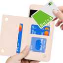 iCoverCase Compatible with Google Pixel 6 Case with Card Holder, Wallet Phone Case for Women Men [RFID Blocking] PU Leather Protective Wallet Case for Pixel 6 (Beige)