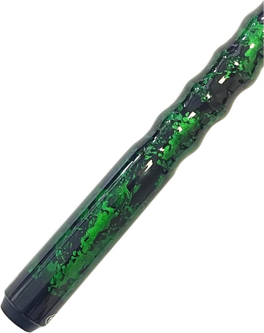 58" Pool Cue Stick,13mm 2-Piece Maple Hardwood Ergonomic Design Billiard Cues Kit,19/20/21oz (Green)