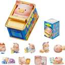 Lulu The Piggy Blind Box Figures - Stay with You Series Blind Boxes Mystery Box Cute Animal Figurines Collectible Toys Home Decorations Holiday Birthday Gifts, Single Box