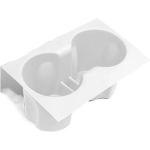 Universal Car Cup Holder for Tesla for Model for 3 Highland for Y Juniper 2024-2026 Center Console Cup Holder All-Inclusive Silicone Non-Slip Mat (White)
