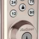 Kwikset 98880-004 SmartCode 888 Smart Lock Touchpad Electronic Deadbolt Door Lock with Z-Wave Plus Featuring SmartKey Security in Satin Nickel, Medium