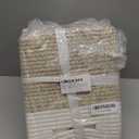 danpinera 11 Inch Storage Baskets, Woven Baskets for Organizing, 3 Pack Storage Cubes for Shelves, Closet, Nursery with Removable Leather Handles, White & Mixed Brown