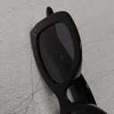 Oversized Cat Eye Sunglasses for Women Retro Square Cateye Style Sunnies AP3660 (C1 Black/Grey)