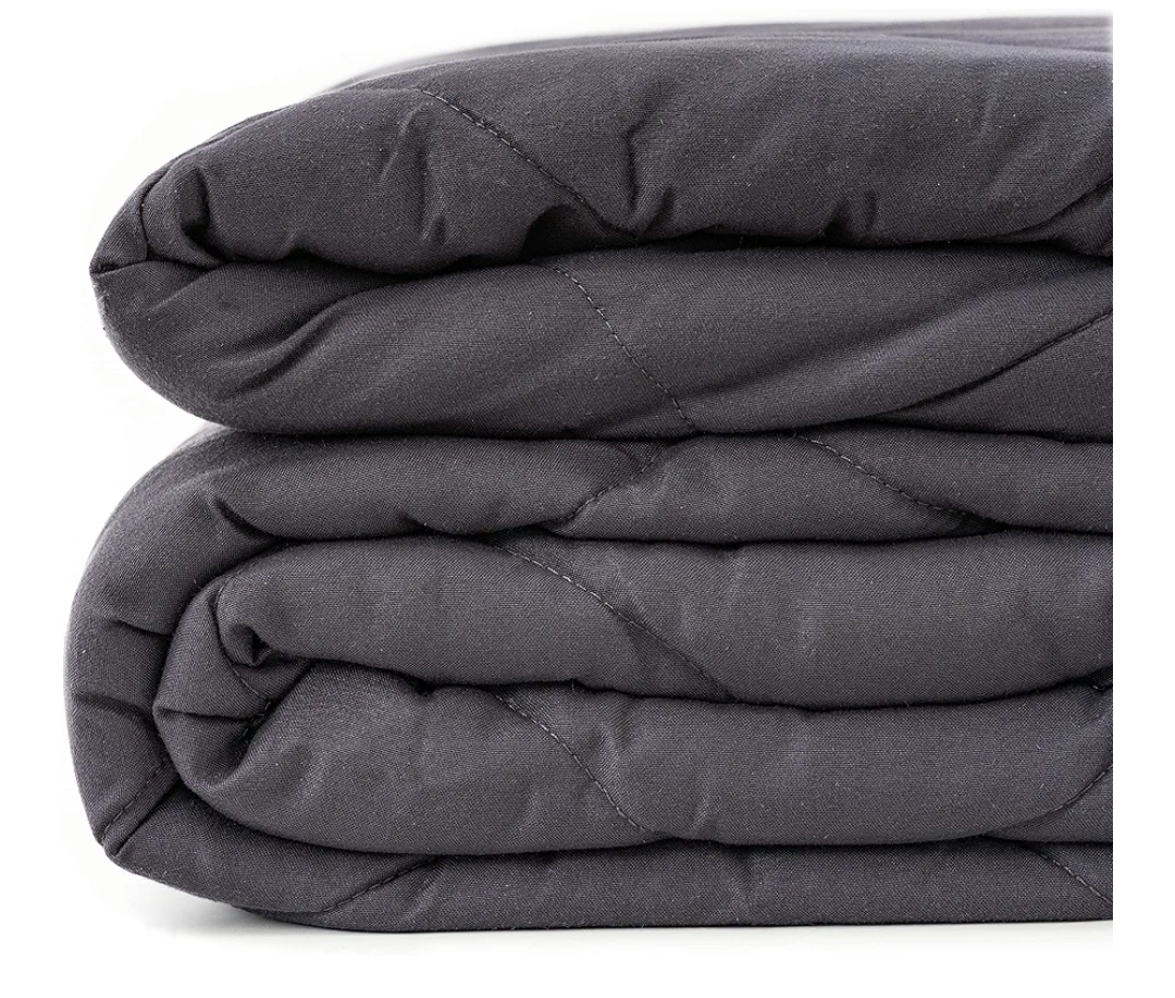 WONAP Weighted Blanket for Adults - 60"x80",20lbs Queen Size - Premium Microfiber Material Heavy Blanket with Glass Beads - All-Season Comfort Breathable Cooling Weighted Blankets - Dark Grey