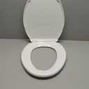 Kohler K-4774-0 Brevia Elongated White Toilet Seat with Quick-Release Hinges And Quick-Attach Hardware For Easy Clean