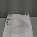 KOHLER 25875-0 Hyten 3" Height, Elevated Soft Close Elongated Toilet Seat, Contoured Seat with Grip-Tight Bumpers, Quick-Attach Hardware, No Slam Toilet Seat, White