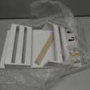 Unistyle Mail Holder with Key Hooks Mail Organizer Wall Mount Hanging Mail Organizer for Home,Office,Entryway,Mail Holder Wall Mounted for Letter, Magazines, Keys, Leashes (Rustic White)