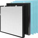 1-Set RFM80 Replacement Filter Compatible with Max Purifier (Model OVHM80), 1HEPA Filter, 1Activated Carbon Filter and 3Pre-Filters