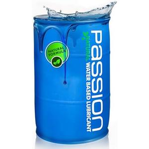 Passion Natural Water-Based Personal Lubricant - 55 Gallon Drum, Premium, Non-Sticky, Easy-to-Clean Formula for Lifetime use, EXP 07/19/2027