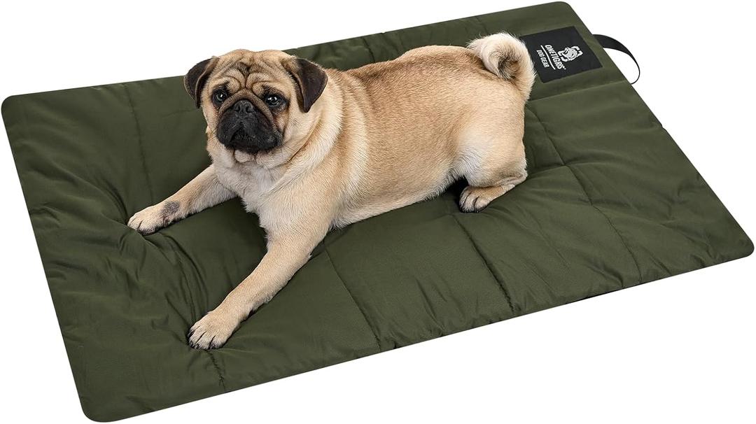 OneTigris Large Dog Bed Washable Matteress Anti Slip Cushion for Pets Sleeping, 3.6ft by 2.2ft Water-Resistant Pet Bed for Indoor Outdoor(Green,S)