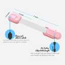 Cabinet Locks Provide Effective Baby Proofing - No Screws and Magnets Required Multi-purpose Suitable for Furniture Ovens Drawers Kitchens Toilet Seats (D - Pink, 1 pack of 4)