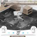 Office Chair Mat for Low Pile Carpeted Floors with Lip, 48" x 60" Plastic Floor mat for Desk Chair on Carpet,Easy Glide Carpet Protector Mat for Computer Chairs,Rolling Chairs,Home,Office Non-Slip