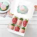 Colovis 30 Pcs White Bakery Boxes with Window, 6 X 6 X 3 Inches, White Paperboard Treat Boxes for Cookies, Pastry, Cookies, Strawberries, Macarons