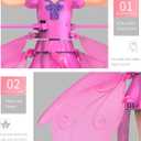 Flying Fairy Doll Toy with Rotating Skirt Wings, Magic Flying Fairy Princess Doll with Hand-Guided Infrared Induction Flying Toy with LED Lights,USB Rechargeable Sky Dancers Flying Dolls (Pink), 2.3 inches x 7.8 inches x 6.3 inches