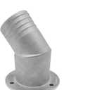 Marine Deck Filler/ Fill Keyless Cap 316 Stainless Steel Elbow Boat Accessories Yacht Hardware (Type: Diesel, 50mm/2inch)