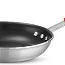 Tramontina Professional 10-Inch Non Stick Frying Pan, Heavy-Gauge Aluminum Skillet with Reinforced Nonstick Coating, Red Handle, Dishwasher and Oven Safe
