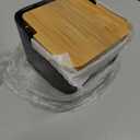 ONTUBE Garlic Keeper with Lid, Ceramic Garlic Holder Storage, Garlic Container for Kitchen, Garlic Saver to Keep Your Garlic Cloves Fresh Longer 4.7-Inch, White