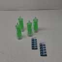 4 PCS Green LED flameless Candles (D:2.5" x H:7"),LED Pillar Candles, Battery Included, Velas artificiales para decoracion for Saint Patrick's Birthday Bedroom Decorations