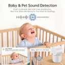 SYMYNELEC 5GHz Security Camera Indoor: 2K Baby Monitor with Phone App - Pet Camera with Speaker for Dog/Cat Owners - AI Motion Detection One-Touch Call Auto Tracking IR Night Vision TF/Cloud Storage