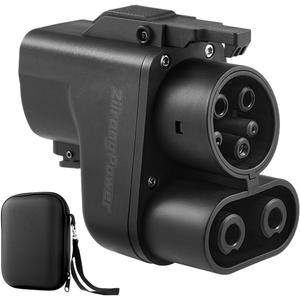 NACS to CCS Adapter, Tesla Supercharger 250KW, 500A / 1000V, NACS DC Adapter for CCS1 Electric Vehicles, Compatible with Volvo, Polestar, Ford, Kia, Hyundai, Rivian, Audi