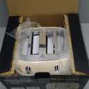 Mueller Retro Toaster 4 Slice with Extra Wide Slots Bagel, Defrost, and Cancel Function, 6 Browning Levels, Dual Independent Controls, Removable Crumb Tray and High Lift Levers, Beige