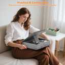 KDD Laptop Lap Desk with Cushion, Laptop Table with Storage for Bed & Sofa, Adjustable Lap Pillow Stand with Anti-Slip Strip & Cell Phone/Tablet Slot for Home Office College, 
Product Dimensions	3.35"D x 13"W x 3.35"H
Color	Gray