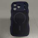 BENTOBEN Magnetic for iPhone 17 Pro Max Case, Cute Wavy [Full Camera Protection][Compatible with MagSafe] Matte Anti-Slip Bumper Women Men Boys Protective Cover for 17 ProMax 6.9", Deep Blue