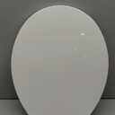 Round Toilet Seat, Standard 16.5 Slow/Soft Close Round Toilet Seat for Round Toilets, No-Slam Quiet-Close Lid, Easy-to-Install, White, Durable Never-Loosen Design